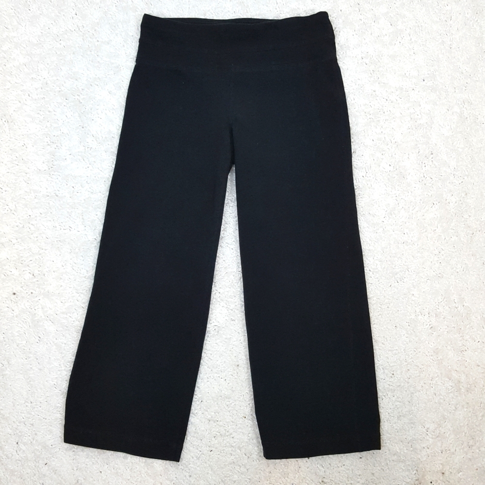 Ideology black cropped straight leg leggings womens size xs